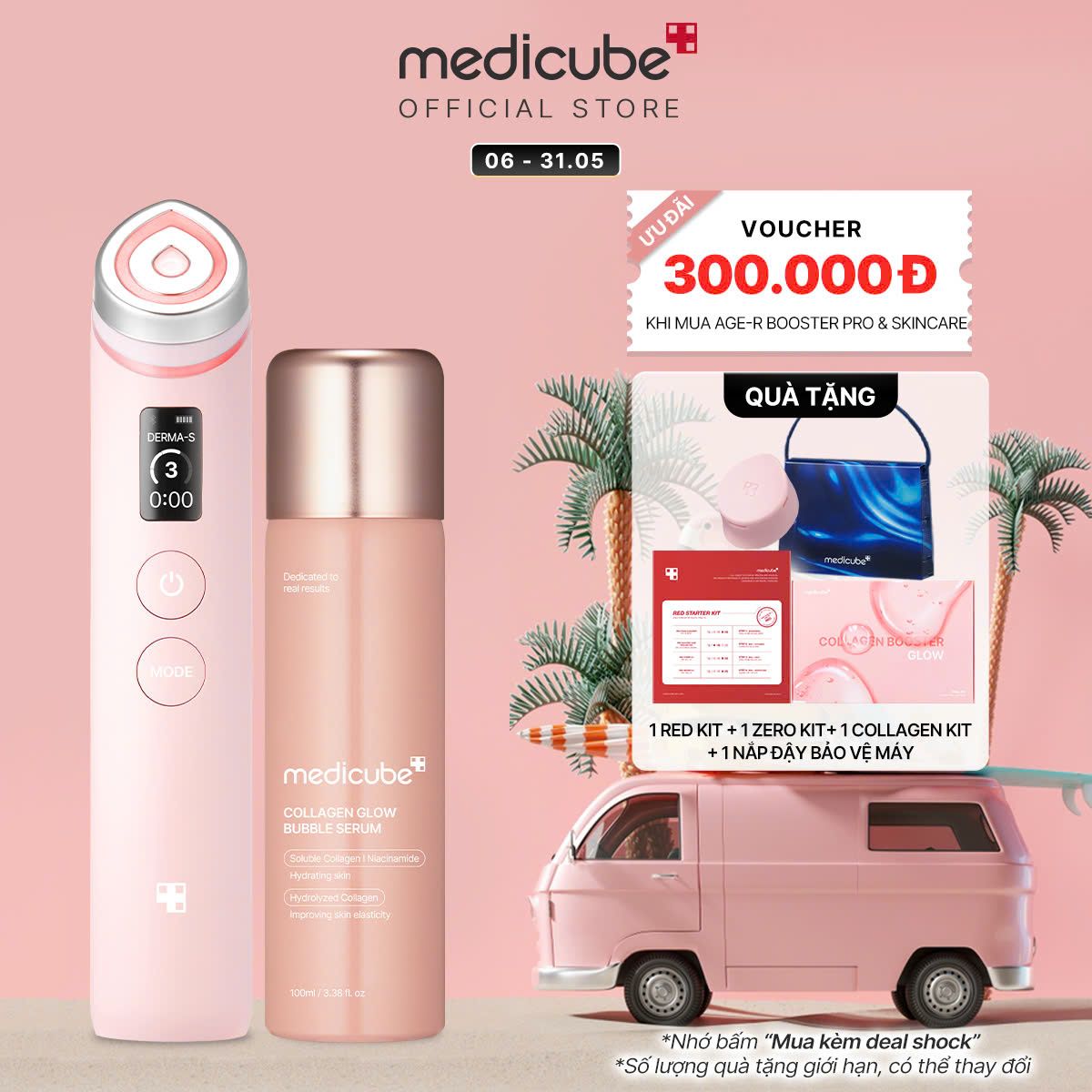 Set (Thiết bị Booster Pro + Bubble serum)