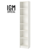 Kệ Sách Billy IKEA 6 ngăn Cao 2m15 Rộng 30cm Sâu 28cm Chất liệu MDF phủ Melamine Cao Cấp