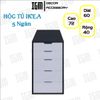 Hộc Tủ IKEA 5 Ngăn Có Ray Kéo