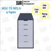 Hộc Tủ IKEA 5 Ngăn Có Ray Kéo