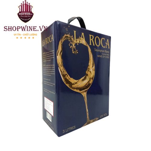 Rượu Vang bịch Chile La Roca Sauvignon Blanc trắng 3L
