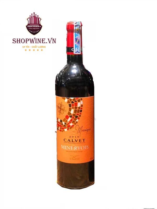 Rượu vang Pháp Calvet Minervois Moisaifue