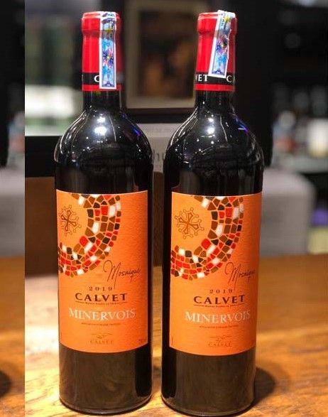 Rượu vang Pháp Calvet Minervois Moisaifue