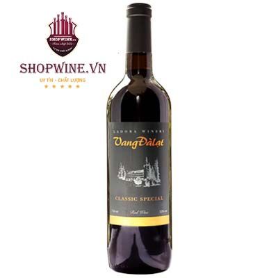 Rượu Vang Đà lạt Classic Special Red Wine 750