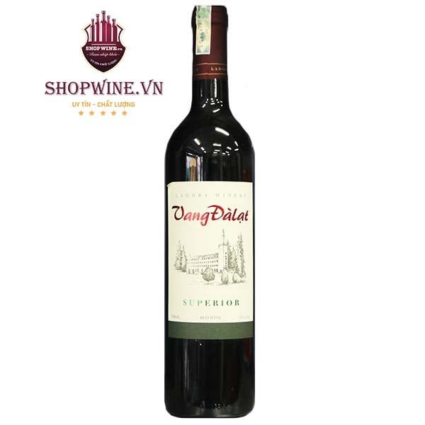 Rượu Vang Đà Lạt Superior Red Wine 750