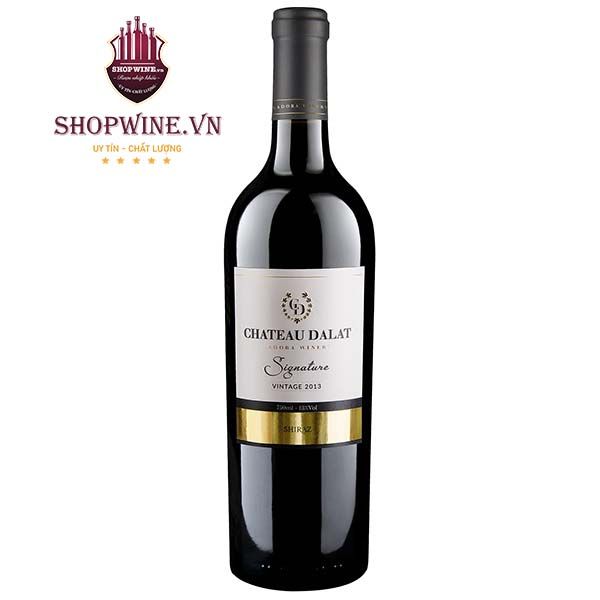  Rượu Vang Chateau Dalat Signature Shiraz 750ml 