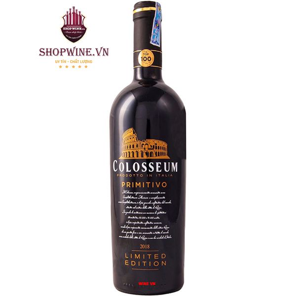  Rượu Vang Ý Colosseum Primitivo Limited Edition 