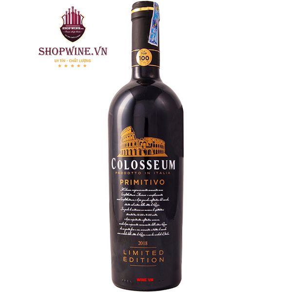 Rượu Vang Ý Colosseum Primitivo Limited Edition