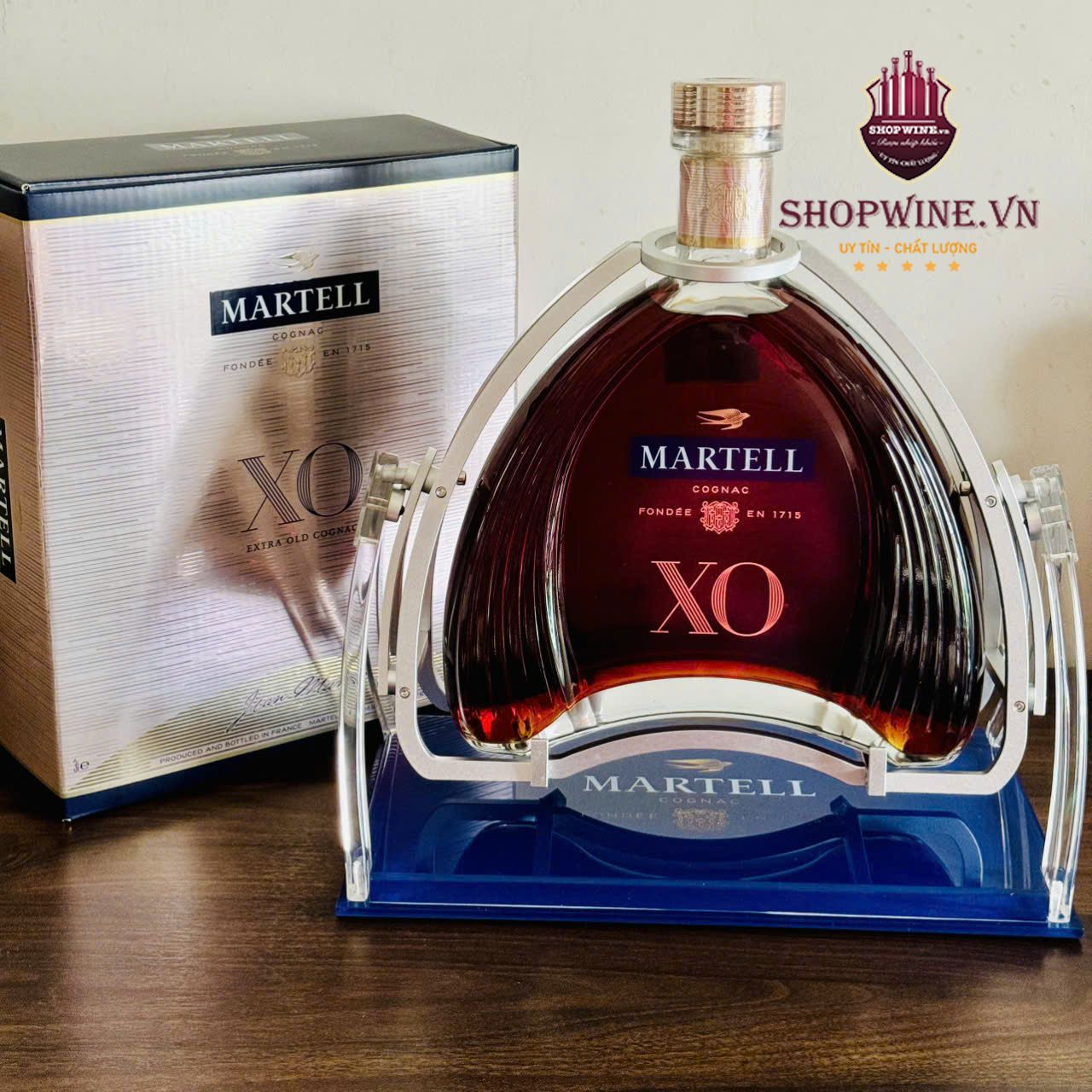 Rượu Martell XO 3000ml - Kèm kệ
