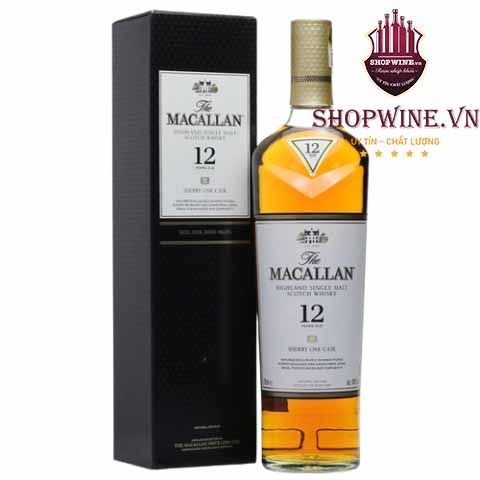 Rượu Macallan 12 Sherry Oak cask 700ml