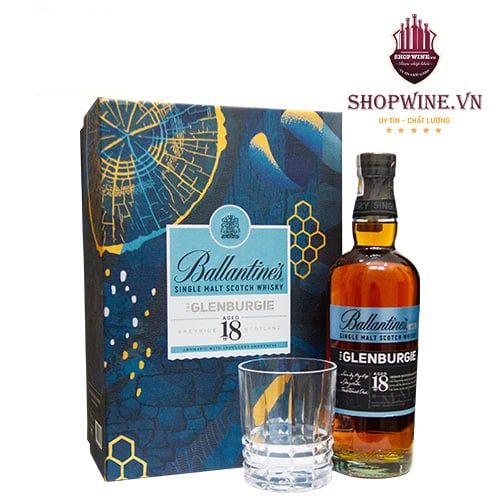 Rượu Ballantines Glenburgie 18 700ml Hộp Quà Tết