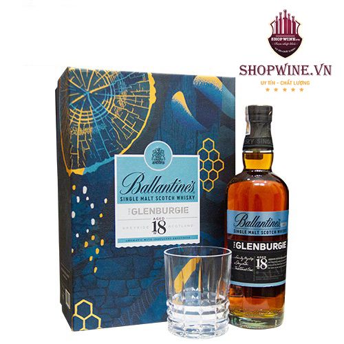 Rượu Ballantines Glenburgie 18 700ml Hộp Quà Tết