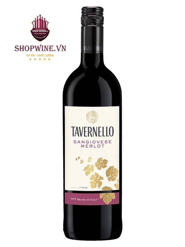 Rượu Vang Tavernello Sangiovese Merlot Rubicone 