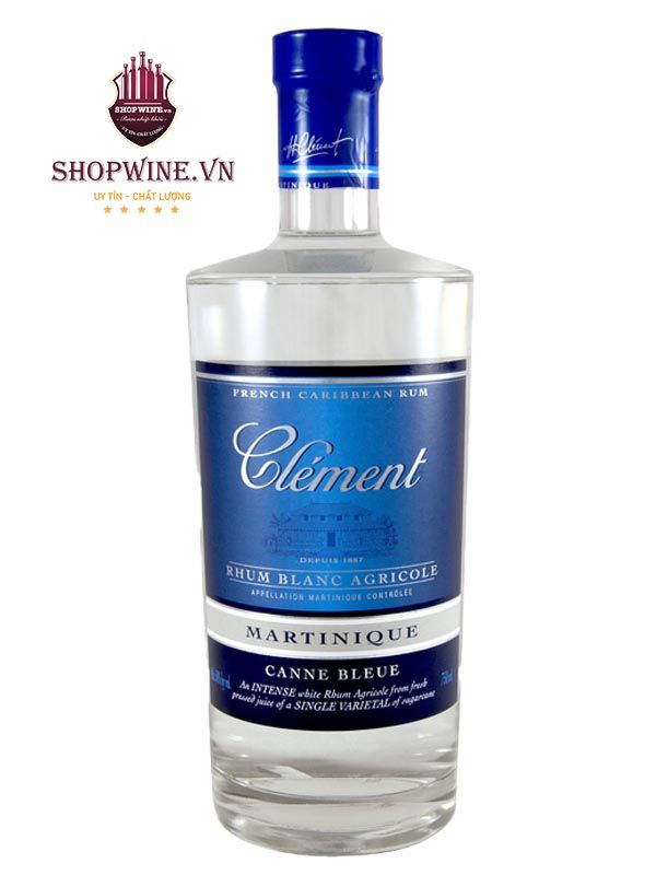 Clement, Canne Bleue, Rhum Blanc Agricole, Martinique, 5cl