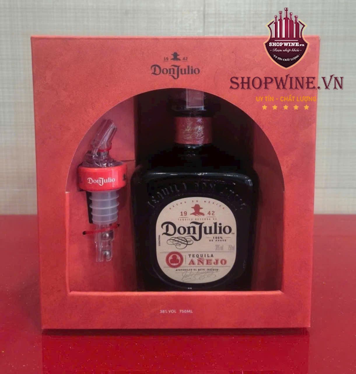 Rượu tequila DON JULIO ANEJO HỘP QUÀ tết 2025