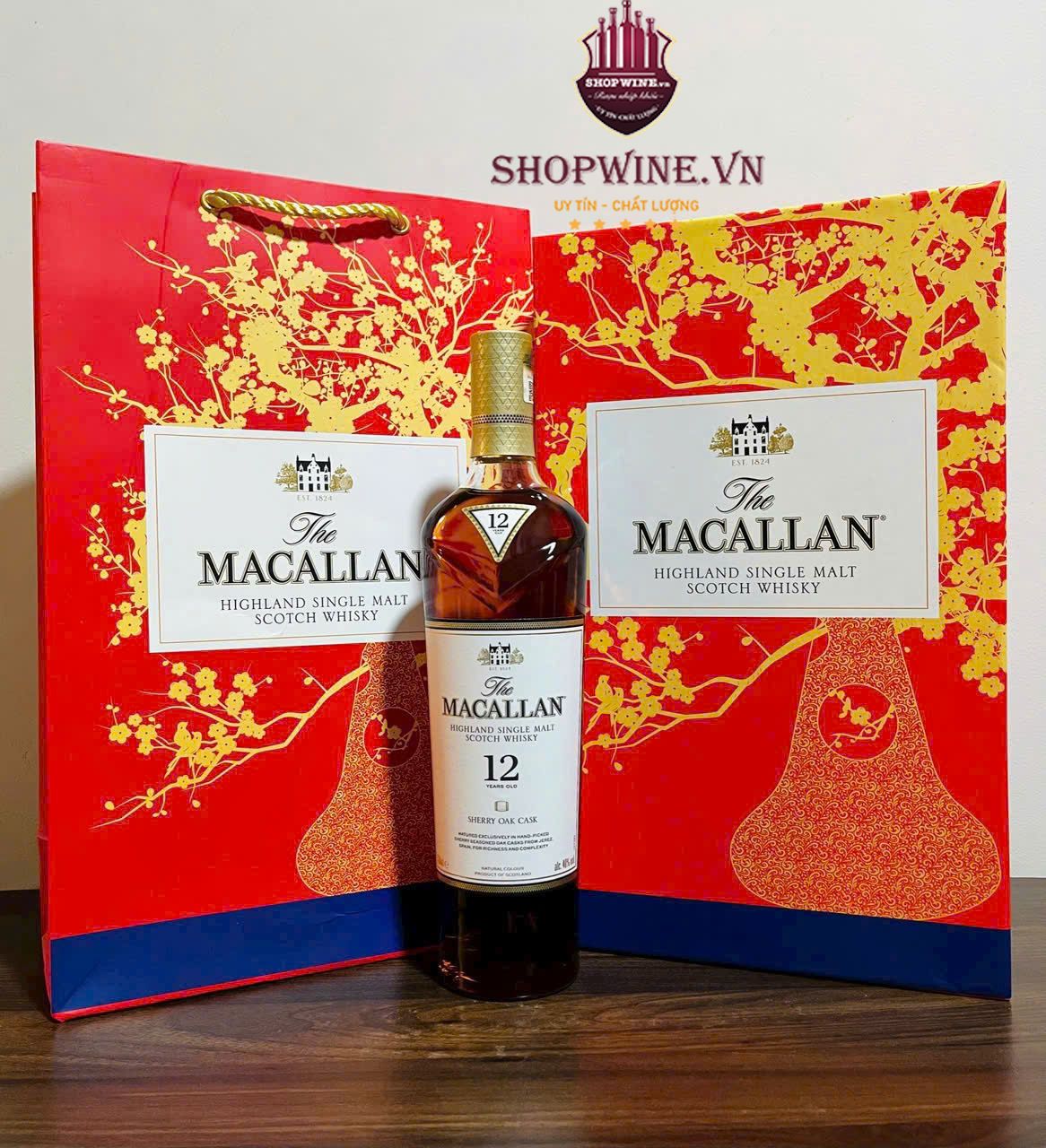 Rượu Macallan 12 Double Cask Hộp quà 2025