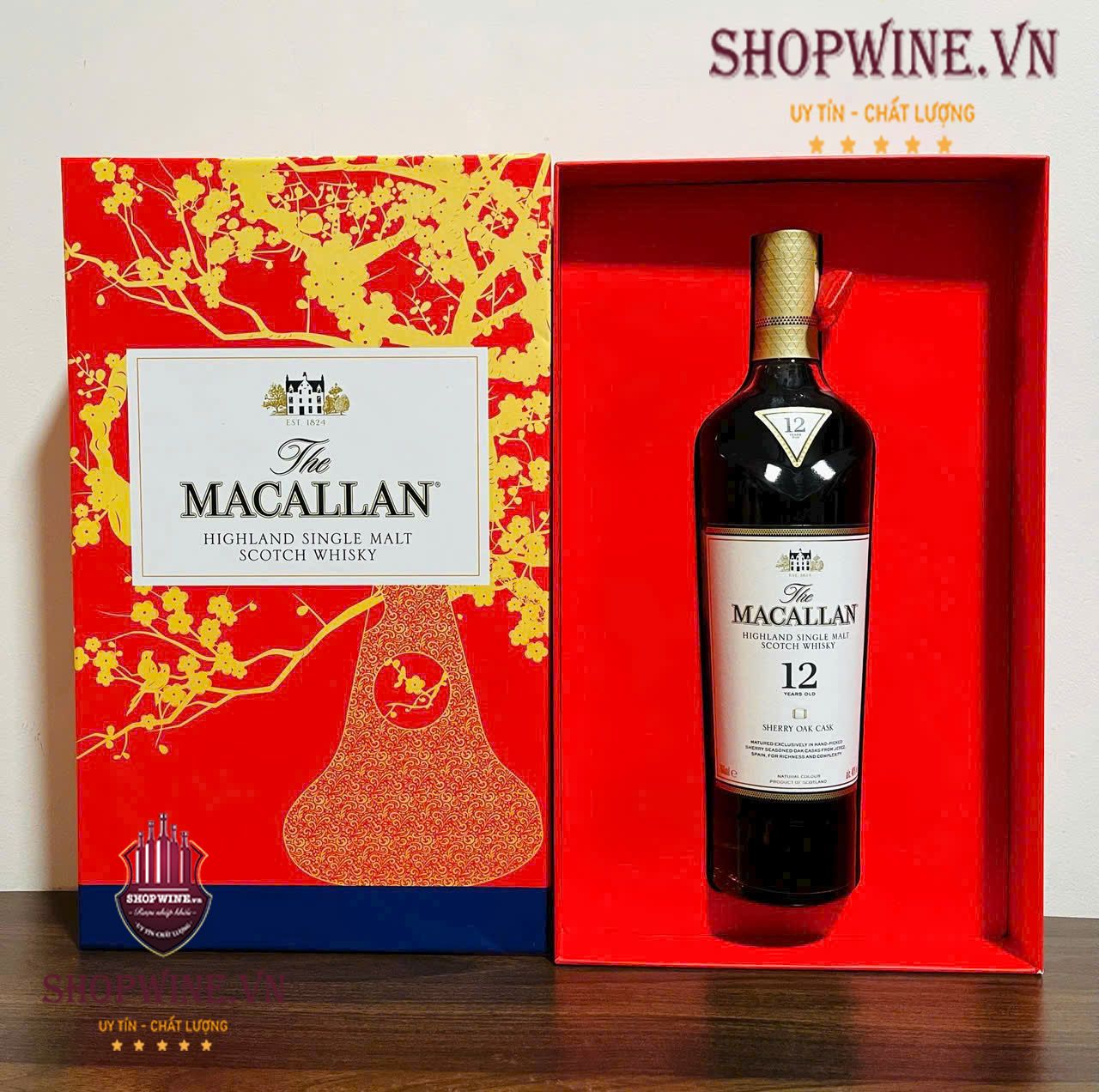 Rượu Macallan 12 Double Cask Hộp quà 2025
