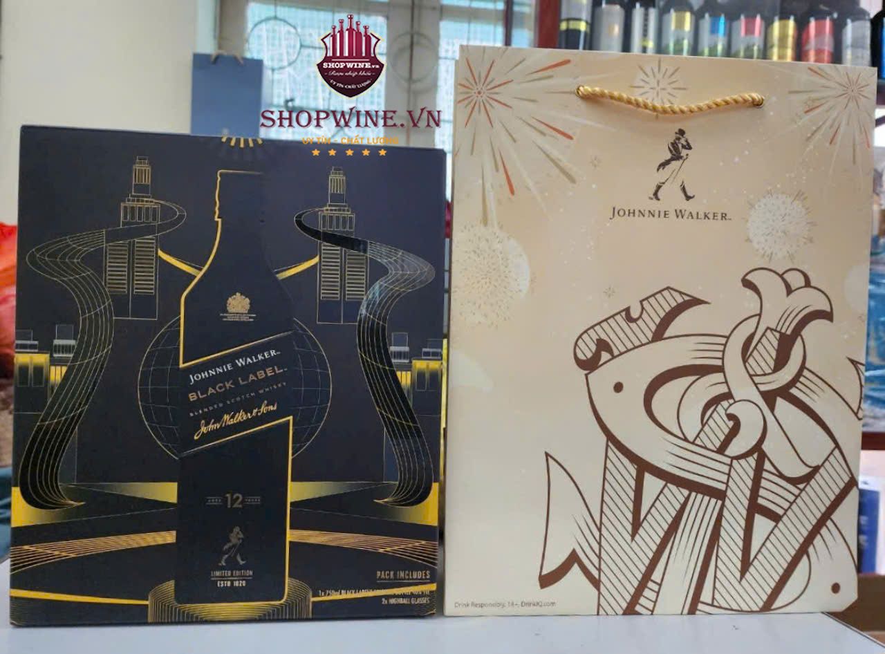 Rượu Johnnie Walker Black Label Hộp quà tết 2025