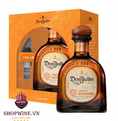 Rượu tequila DON JULIO REPOSADO hộp quà tết 2025