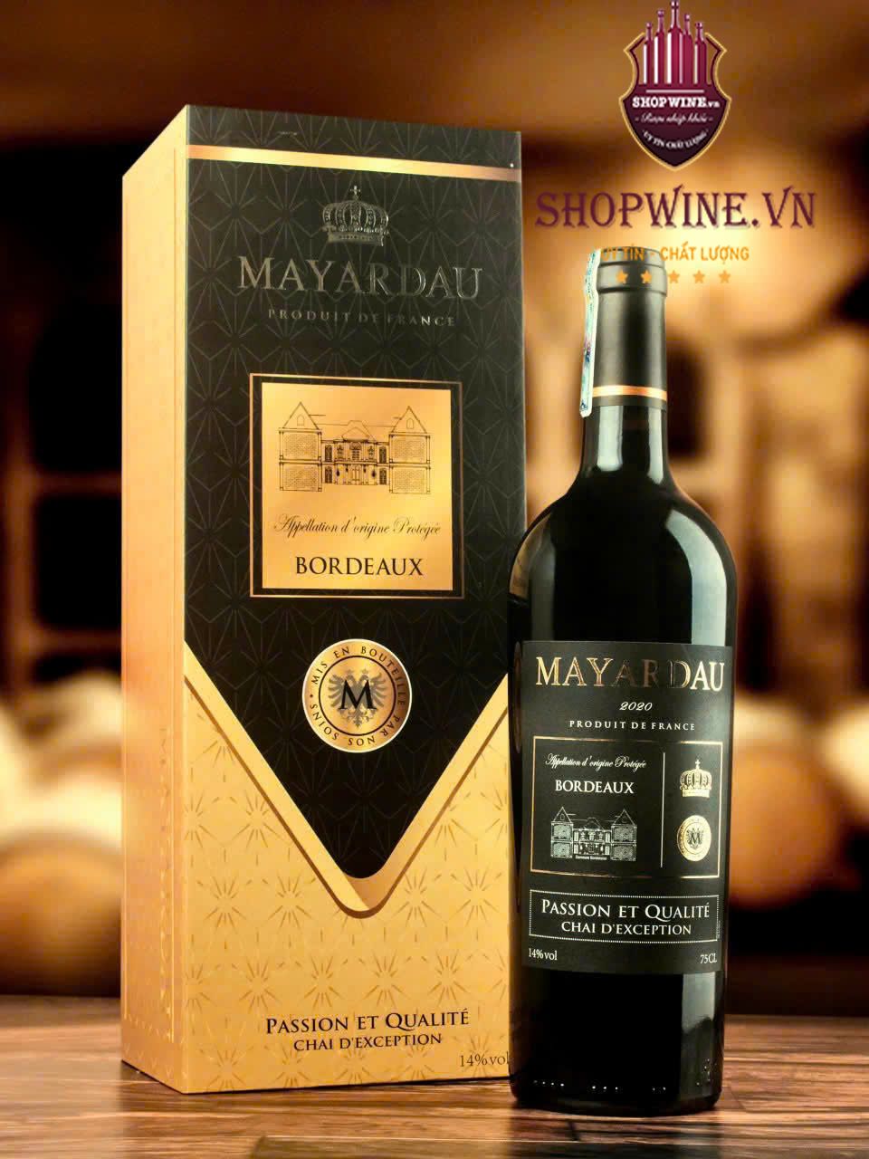 Rượu vang pháp Mayardau Bordeaux