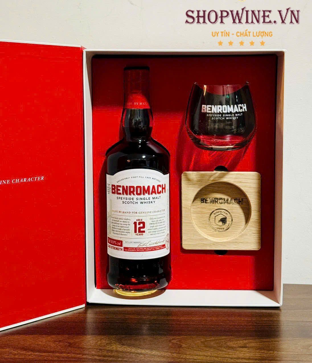 Rượu Benromach 12 năm Hộp quà tết