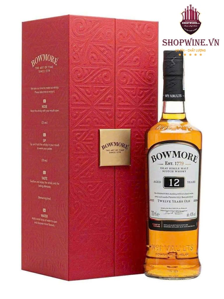 Rượu Bowmore 12 năm Hộp Quà Tết 2025