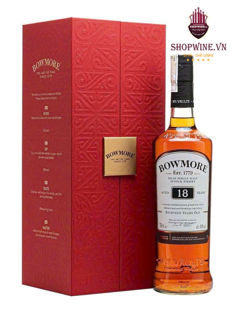 Rượu Bowmore 18 năm Hộp Quà Tết 2025
