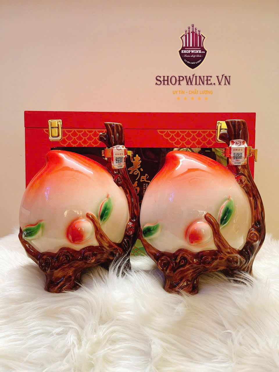 SET RƯỢU QUẢ ĐÀO TIÊN