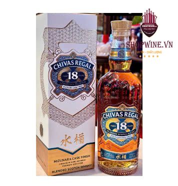 Rượu Chivas 18 Nhật Mizunara Cask Finish (Mẫu mới)