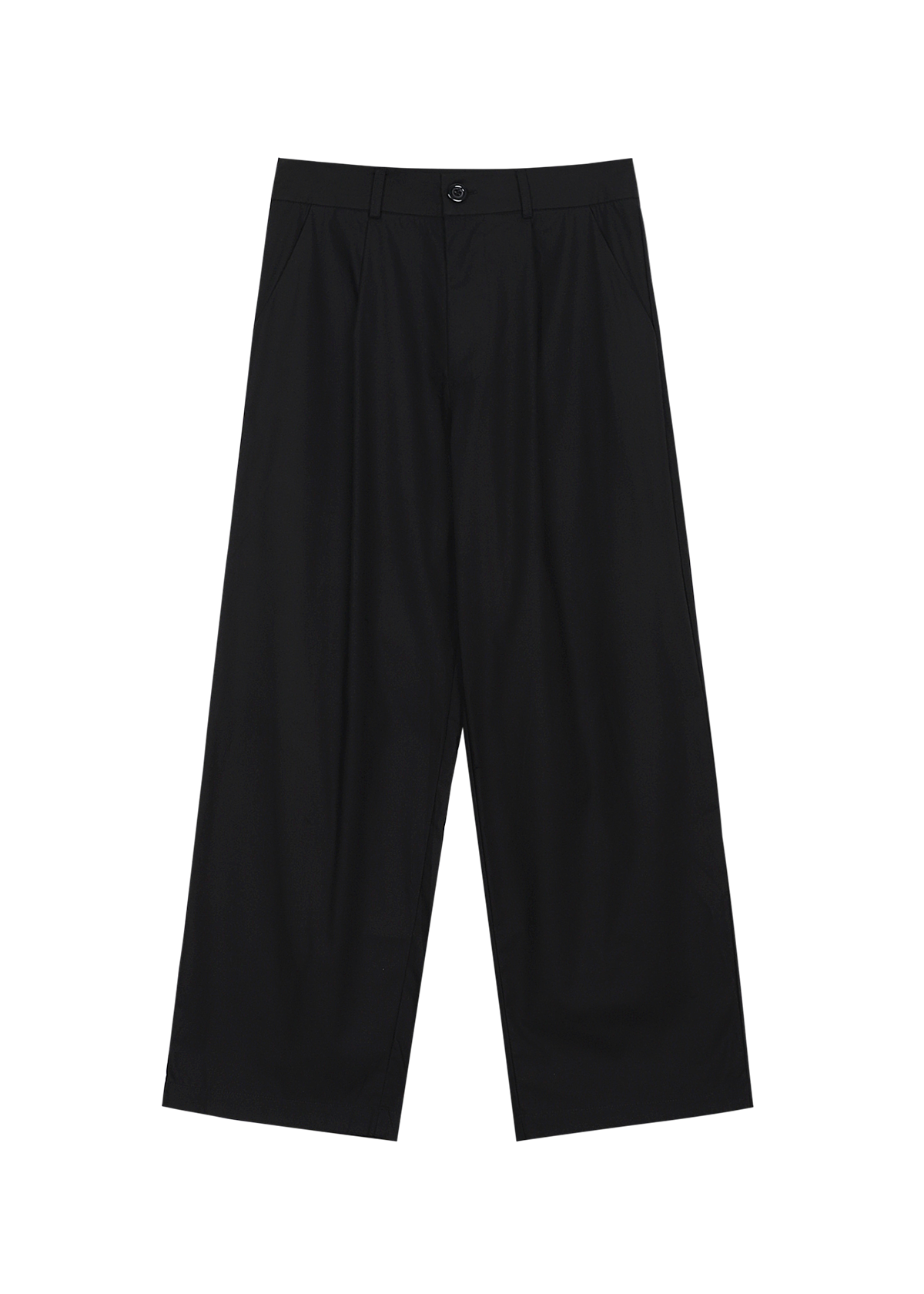 Wide Leg Trousers - Black