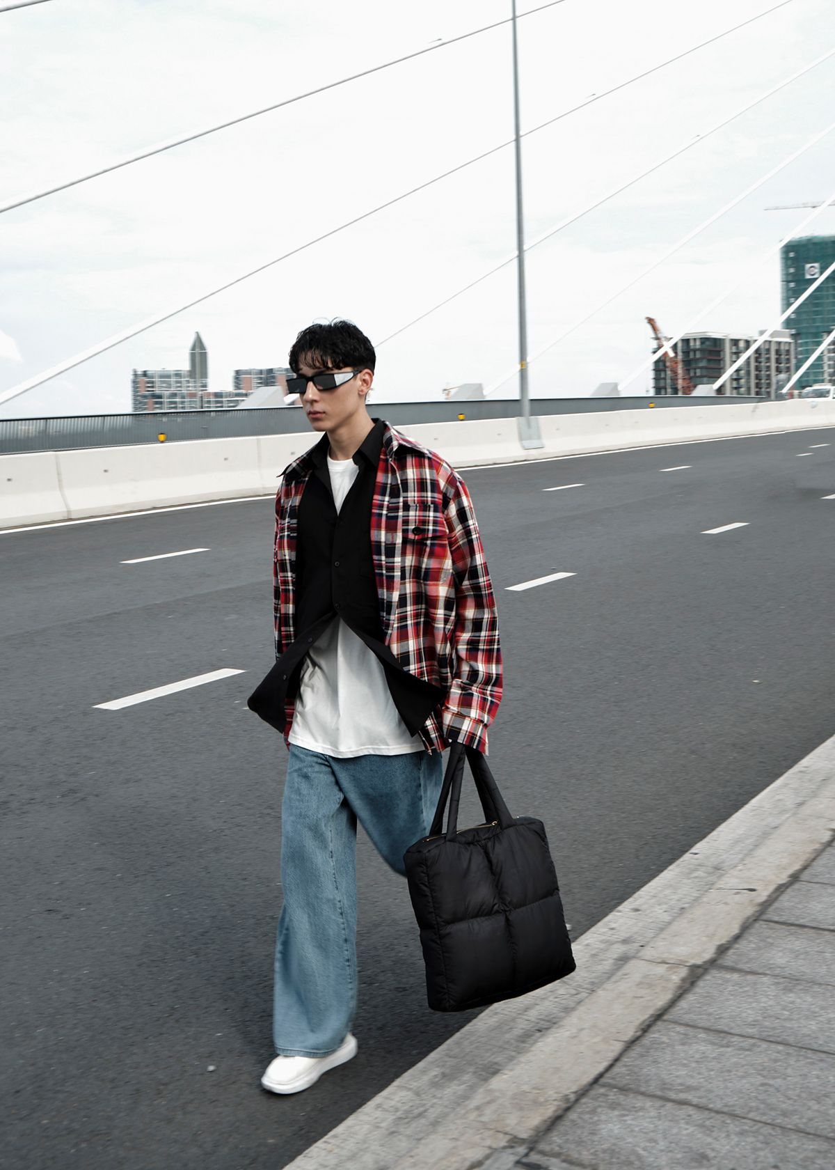 Plannel Checked Shirt - Red