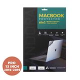  Bộ dán 6in1 Macbook Pro 13" 2016-2019 chính hãng ANDORA 