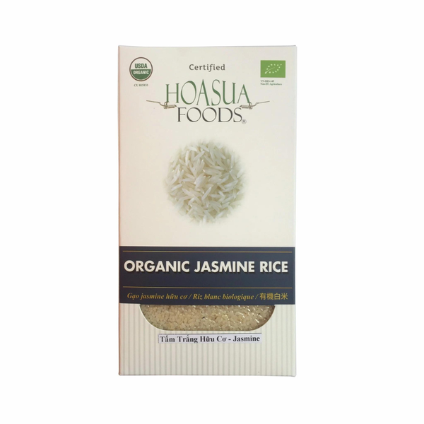 Gạo tấm trắng hữu cơ Jasmine Hoa Sữa 1kg