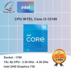 CPU Intel Core i3-12100 | 1700