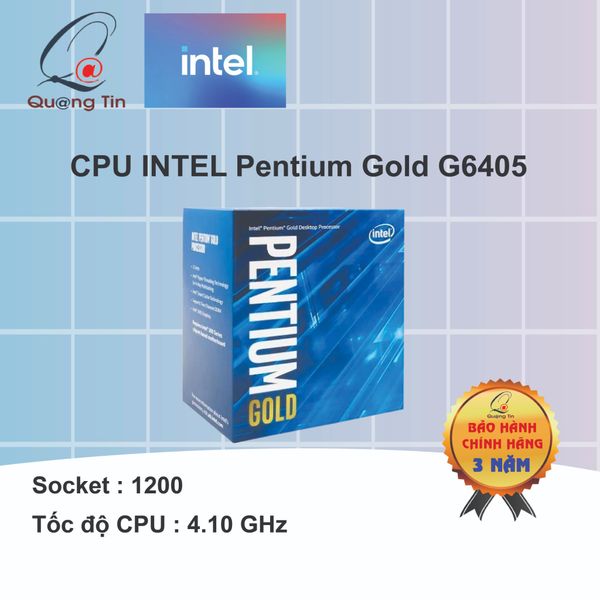 CPU Intel Pentium Gold G6405 | 1200