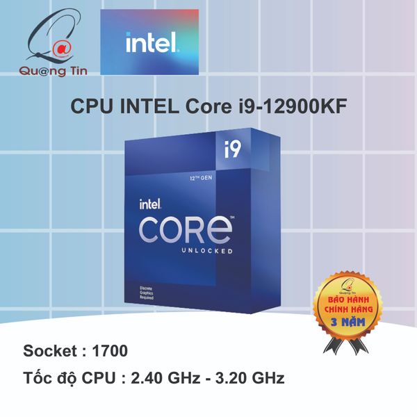 CPU INTEL Core i9-12900KF | 1700