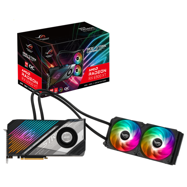 Card màn hình Asus AMD Rog Strix LC Radeon RX 6900 XT OC (ROG-STRIX-LC-RX6900XT-O16G-GAMING)