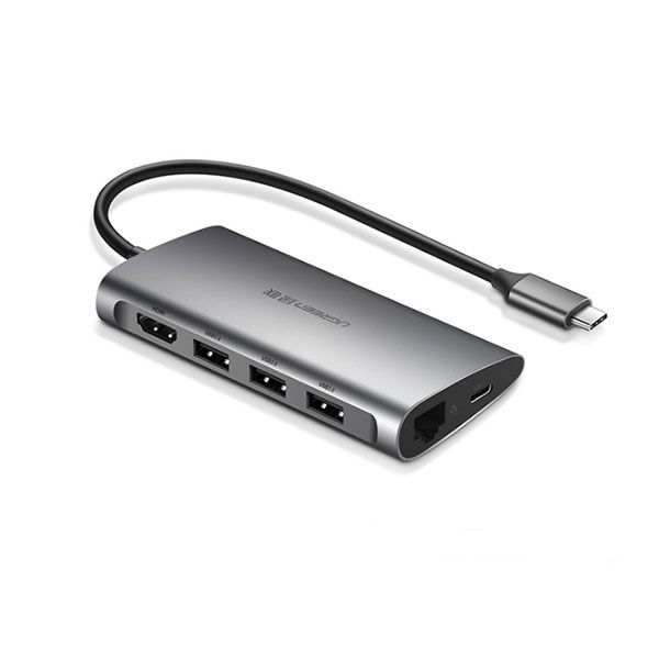 Bộ chuyển đổi Ugreen 50538 USB Type-C sang HDMI, Lan, USB 3.0, SD/TF