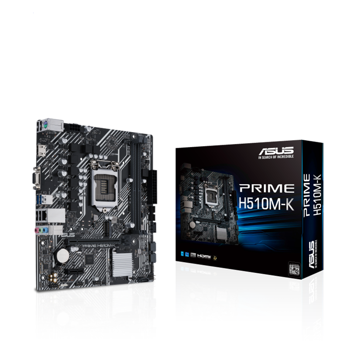 Mainboard Asus Prime H510M-K (Intel  H510, Socket 1200, micro ATX, 2 khe Ram DDR4)