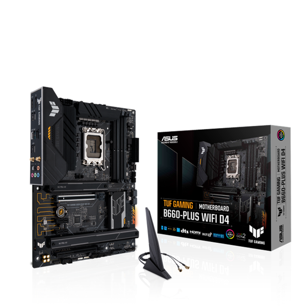 Mainboard Asus Tuf Gaming B660-Plus Wifi D4 (Intel B660, Socket 1700, ATX, 4 khe RAM DDR4)