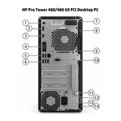 Máy tính để bàn HP Prodesk 400 G9 MT 72L01PA (Core i7-12700/ Ram 8GB/ 256GB SSD/ VGA 2GB P620/ Wifi/ Bluetooth/ Keyboard/ Mouse/ Windows 11 Home SL/ Đen)