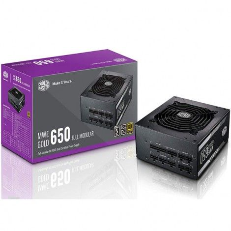 Nguồn Cooler master MWE GOLD 650 - V2  Fully modular