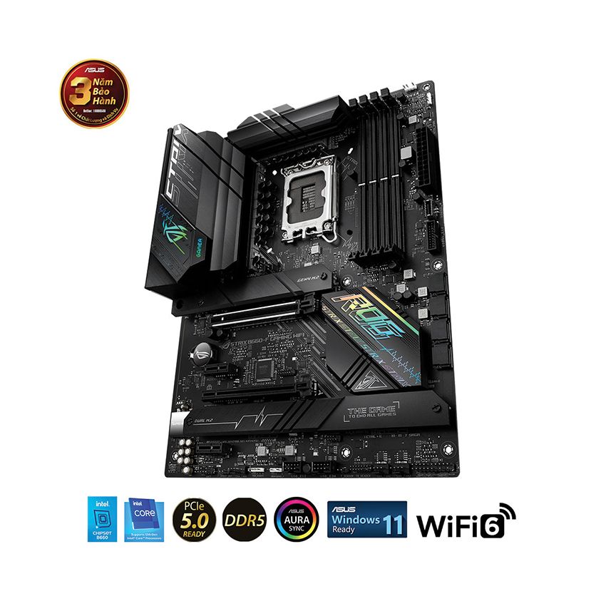 Mainboard Asus Rog Strix B660-F Gaming Wifi (Intel B660, Socket 1700, ATX, 4 khe RAM DDR5)
