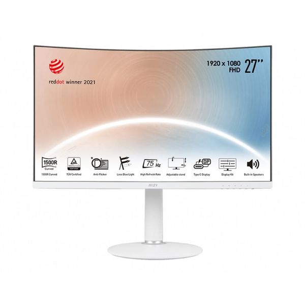 Màn hình MSI MD271CPW (27 inch/FHD/VA/75Hz/4ms/250 nits/HDMI+USBC+Audio/Loa/Cong)