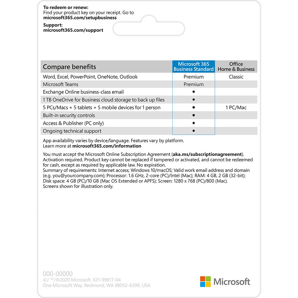 Phần mềm Microsoft Office 365 Business Standard