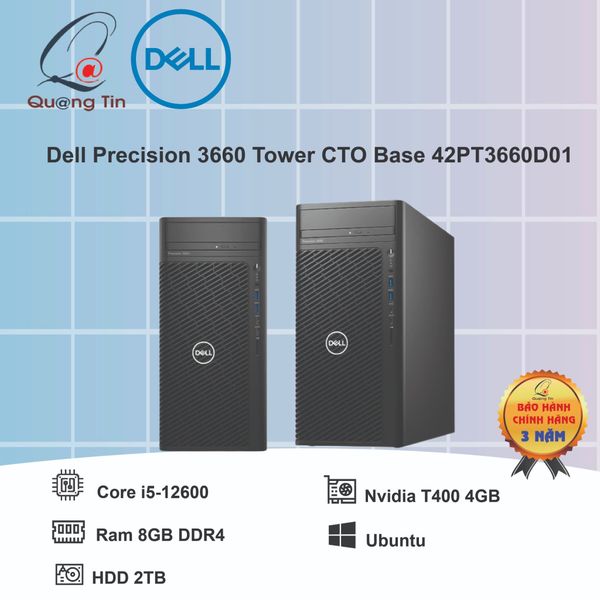 Máy trạm Workstation Dell Precision 3660 Tower CTO Base 42PT3660D01 - Chính Hãng