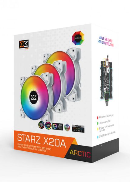 Bộ 3 Fan Case Xigmatek Starz - X20A ARTIC ARGB (EN46782)