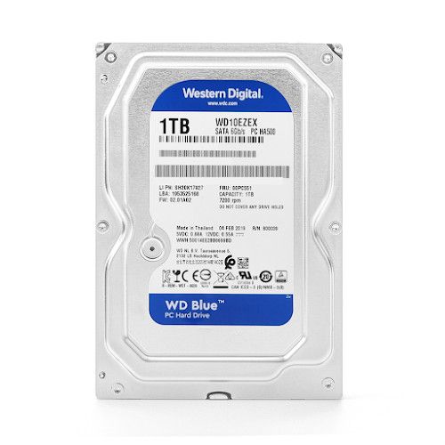 Ổ cứng HDD WD Blue 1TB SATA3 7200rpm (WD10EZEX) - Chính Hãng