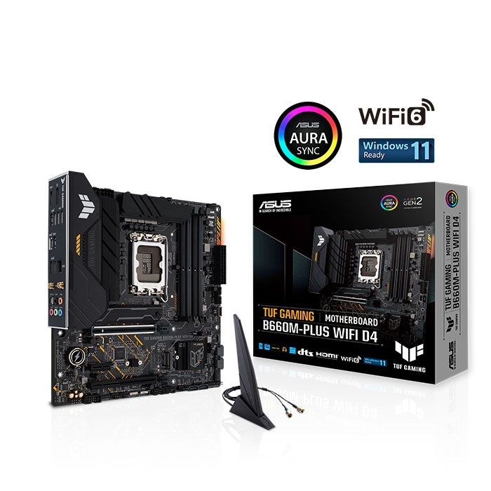 Mainboard Asus Tuf Gaming B660M Plus Wifi D4 (Intel B660, Socket 1700, ATX, 4 khe RAM DDR4)