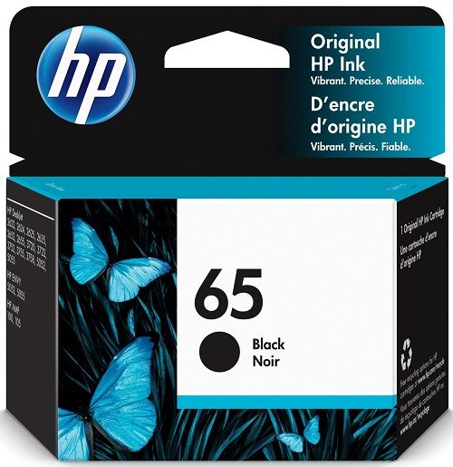 Mực in Chính hãng HP 65 Black Original Ink Cartridge (N9K02AA)